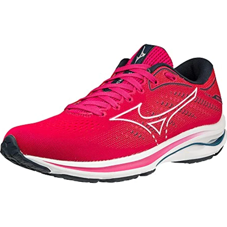 Mizuno Wave Rider 25, Laufschuhe für Damen mit Mizuno Enerzy und X10 Laufsohle, Rot, Größe 38 – Bild 4