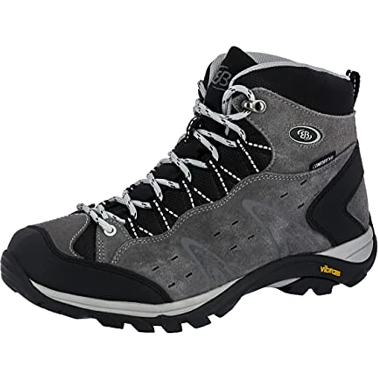 BRÜTTING Trekkingstiefel Mount Bona High, Veloursleder mit Nyloneinsätzen, flexible Gummisohle, bequem und wasserabweisend – Bild 1