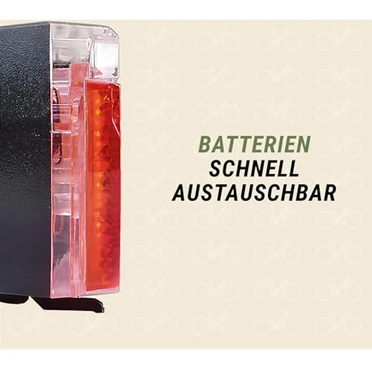 Prophete LED-Batterierücklicht, Fahrradbeleuchtung mit hoher Sichtbarkeit – Bild 5