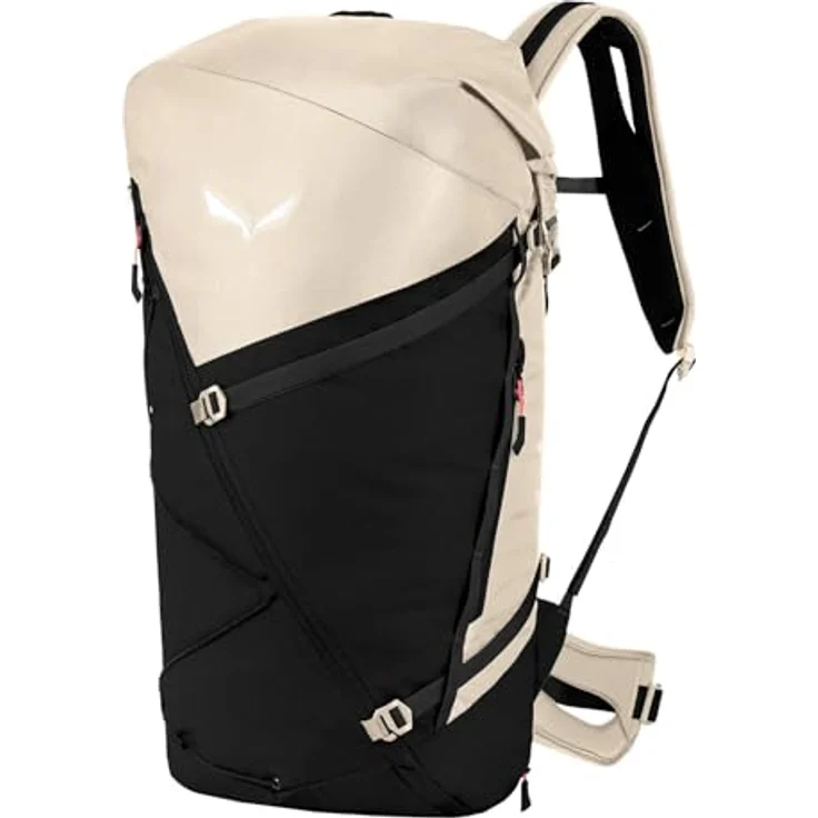 Salewa Puez 32+5 Trekkingrucksack, 59 cm, beige, 100% Nylon, erweiterbar auf 37 Liter – Bild 1