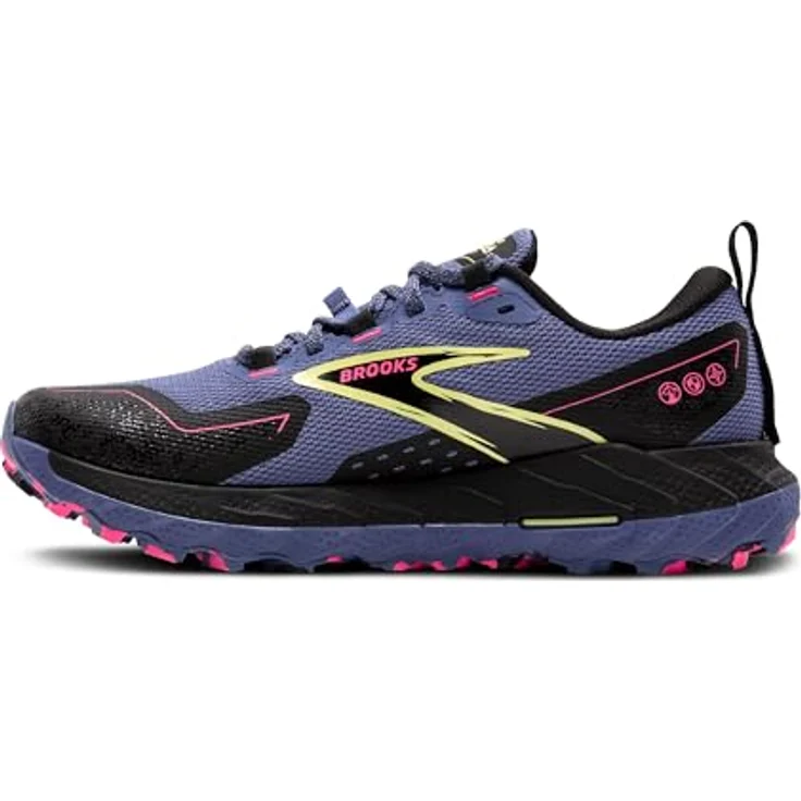 Brooks CASCADIA 18 GTX Lady, wasserfester Trailrunning-Schuh mit softe Dämpfung und Traktion, Grey Blue/Black/Pink, Größe US 8.5 - EU 40 - CM 25.5 - UK 6.5 – Bild 5