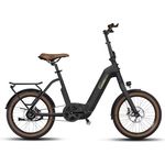 SachsenRAD E-Bike F3G, Riemenantrieb mit stufenloser Schaltung, 20 Zoll, 250W Mittelmotor, 15Ah Lithium-Akku, bis zu 150 km Reichweite, hydraulische Magura-Scheibenbremsen, Aluminiumrahmen