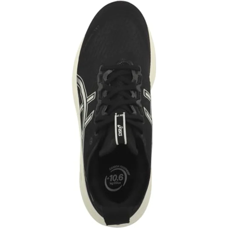 ASICS Performance Gel-Nimbus 27, Herren Laufschuhe mit Gel-Technologie und FlyteFoam-Dämpfung, Schwarz, Größe 44 – Bild 2