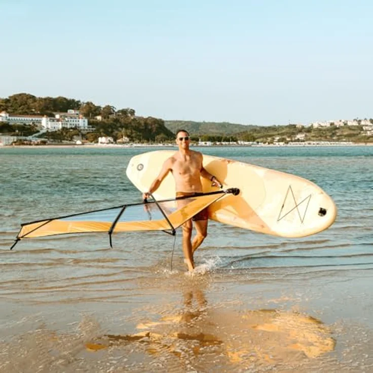VirtuFit Surfer 305, aufblasbares SUP & Windsurfboard mit 2 m² Windsegel und umfangreichem Zubehörset – Bild 5