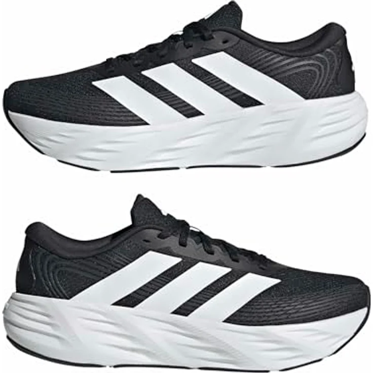 Adidas Galaxy 8, Laufschuhe für Herren, Atmungsaktives Obermaterial, Core Black/White/Carbon – Bild 7