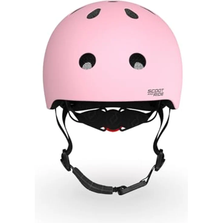 Scoot and Ride Highwaykick Helmet ML, Sicherheitshelm für Jugendliche, Kopfumfang 55-59 cm, Steel Farbe, mit LED Licht und Magnetverschluss – Bild 7