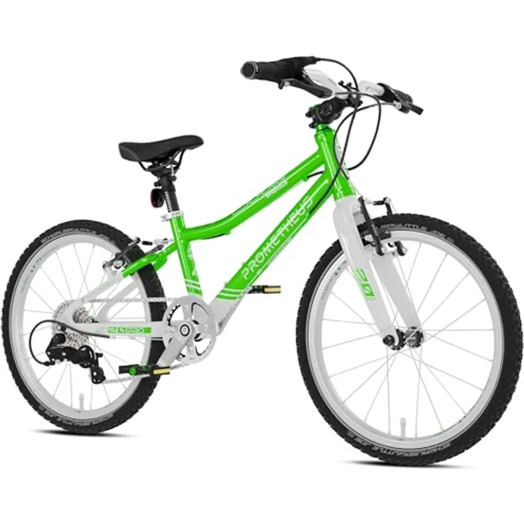 PROMETHEUS BICYCLES PRO 20 Zoll Kinderfahrrad, leicht (7,7 kg), 7-Gang microSHIFT Kettenschaltung, V-Brakes, SCHWALBE Reifen, für Jungen und Mädchen ab 6 Jahre