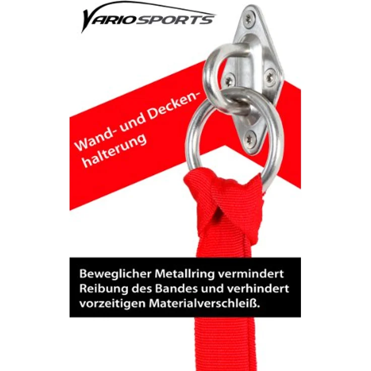 Variosling Robuste Edelstahlhalterung Sling Trainer Box-Sack, Hängematten turnringe Schlingentrainer und vieles mehr (exkl. Schrauben+Dübel) - Preisvergleich – Bild 5