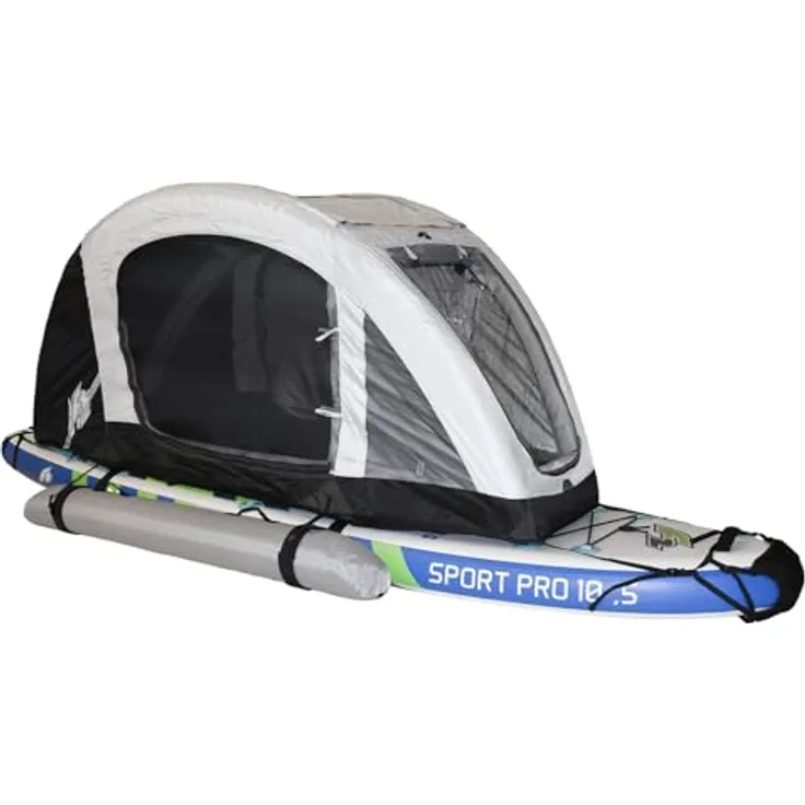 F2 SUP Tent, aufblasbares Zelt für Stand Up Paddle Boards, flexibler Wetterschutz, grau, 2024/2025