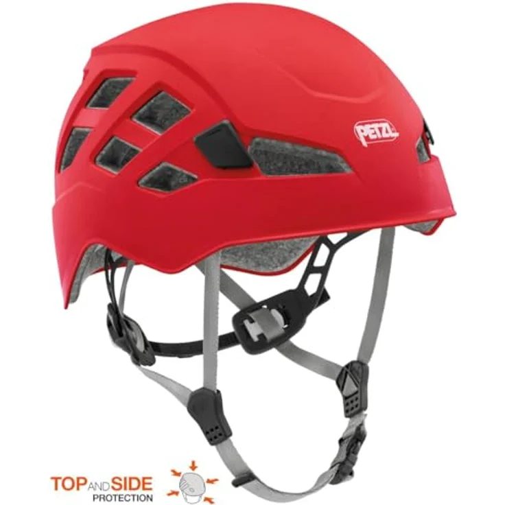 PETZL BOREO Kletterhelm - Mann, Red, M/L, stoß- und kratzfeste Außenschale, optimierter Schutz – Bild 2