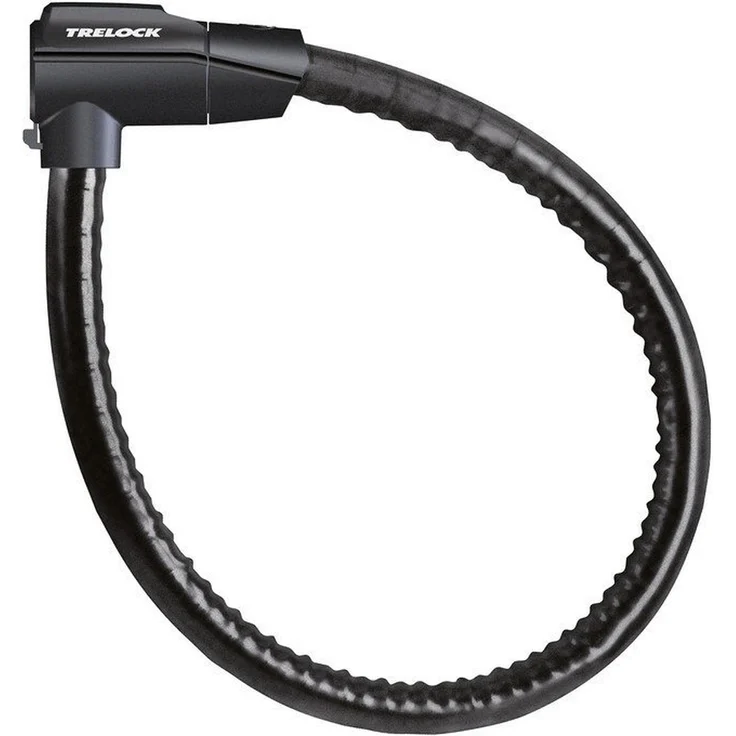 Trelock Panzerkabelschloss, 100 cm, Sicherheitsstufe 4 mit Wendeschlüssel und hoher Flexibilität