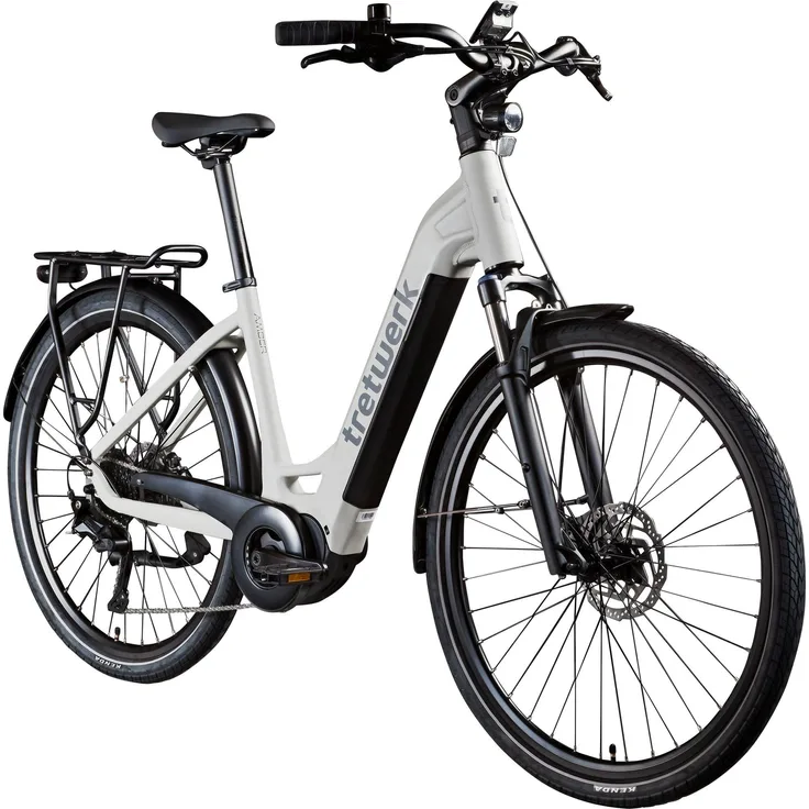 Tretwerk Amber E Bike Damen, 28 Zoll Elektrofahrrad mit 733 Wh Akku, Shimano 9-Gang-Schaltung, geeignet für 155 - 185 cm