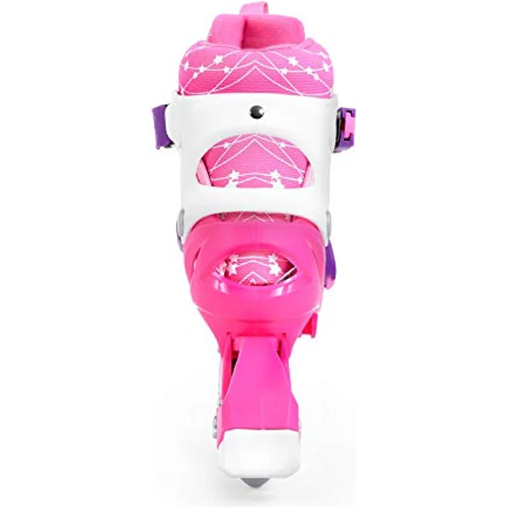 SMJ 2in1 Inliner Rollschuhe für Mädchen, verstellbar mit Schutzausrüstung und Helm, rosa, Gr. 26-29 – Bild 6