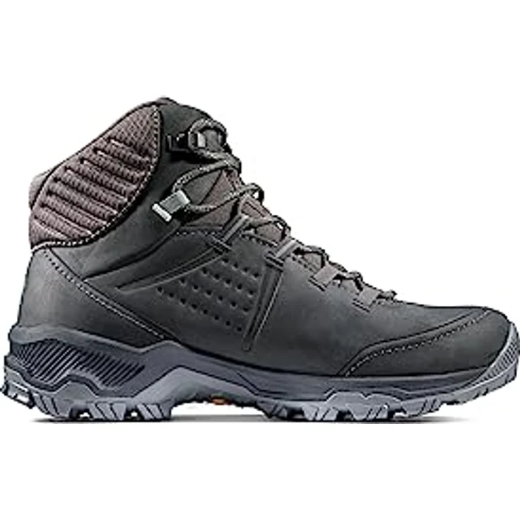 Mammut Nova Mid IV GTX, wasserdichter All-Terrain Wanderschuh aus Nubukleder mit Vibram® Sohle, dunkelgrau/jadegrün – Bild 3