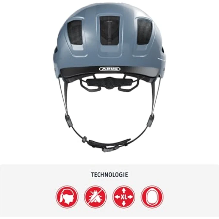 Abus Helm Hyban 2. 0 - Glacier Blue 56 - 61 cm – Bild 3