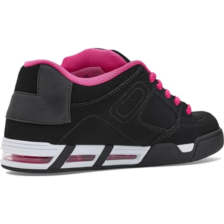 DC Shoes DC Command Laufschuhe für Damen, Low-Cut Sneaker mit Gummisohle, Schwarz-Rosa, Größe 7 UK / 40,5 EU / 9 US – Bild 3