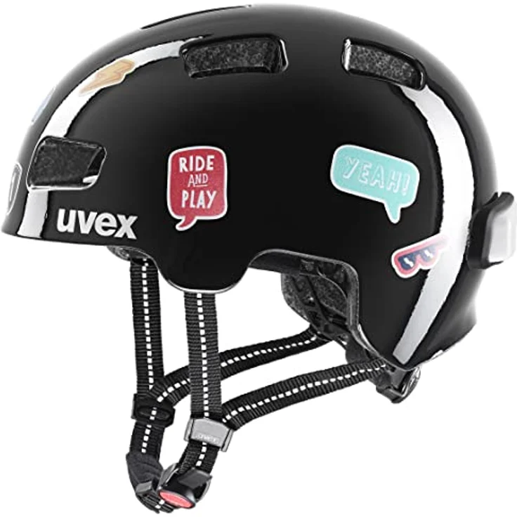 Uvex Sports hlmt 4 reflexx, Velohelm 51-55 cm, individuell gestaltbar mit Sticker-Set, verstellbares System, reflektierend, gute Belüftung – Bild 6