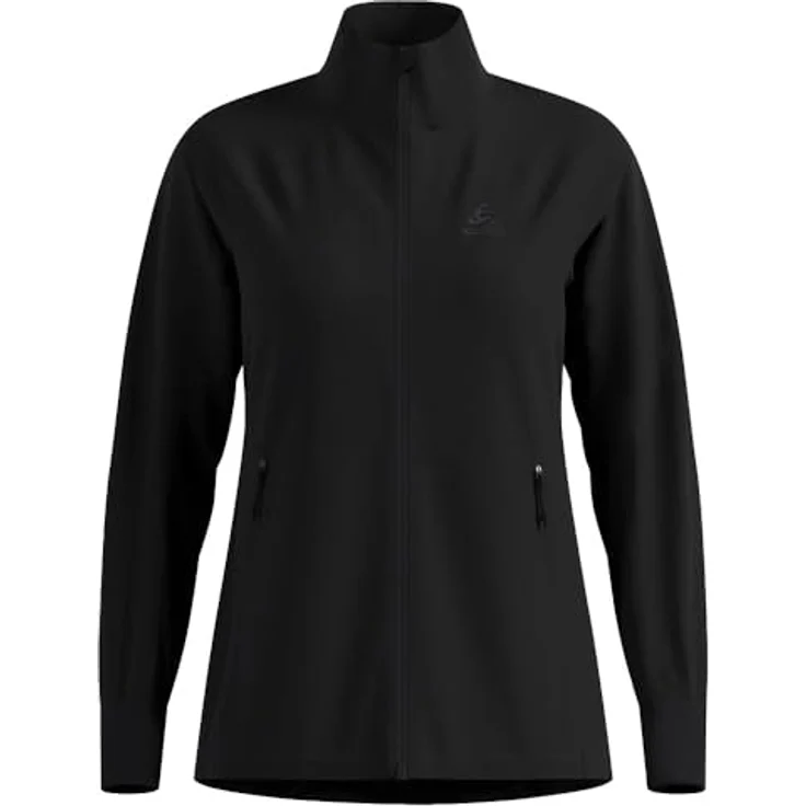 Odlo Essential Warm Black (15000) M, Skijacke aus dreilagigem Softshell mit atmungsaktiven Jerseyeinsätzen – Bild 3