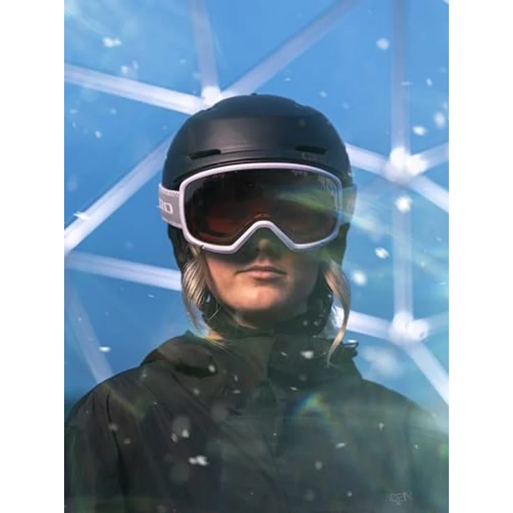 Giro Avera, Damen Schutzausrüstung für Ski und Fahrrad, Hardshell-Helm mit Thermostatsteuerung, rosa, Größe M – Bild 3