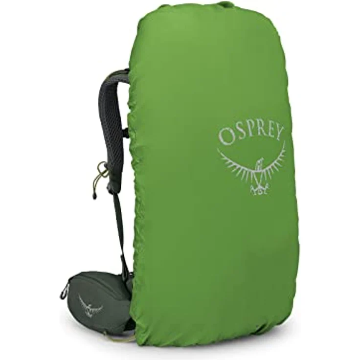 Osprey Kestrel 38 Bonsai Green S/M, Wanderrucksack mit integrierter Regenhülle und verstellbarer AirScape Rückenplatte – Bild 3