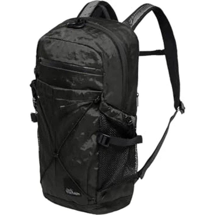 Jack Wolfskin WANDERMOOD PACK 20, Wanderrucksack mit einstellbaren Schultergurten, Regenüberzug und gepolstertem Laptopfach, schwarz – Bild 2