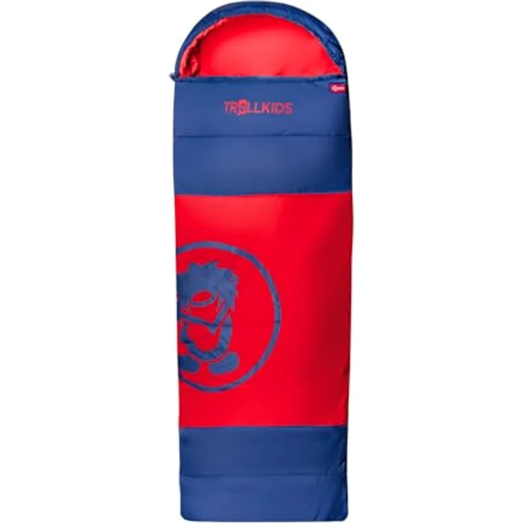 Trollkids Kids Midnight Sun Dreamer Schlafsack, verstellbar und kompaktes Packmaß, bright red, One Size