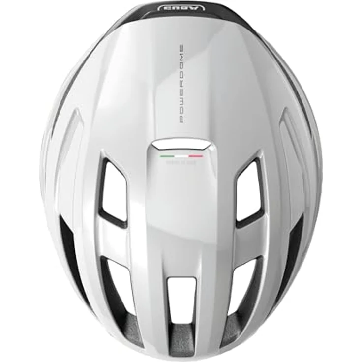 ABUS Rennradhelm PowerDome MIPS - für Damen und Herren - Leichter Fahrradhelm mit cleverem Belüftungssystem und Aufprallschutz - Italien - Weiß Glänzend, Größe M – Bild 4