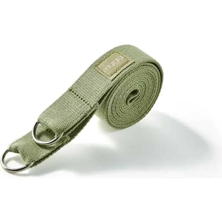 Myga 2-in-1 Yoga Gurt, verstellbarer Sling zur Verbesserung der Flexibilität und Unterstützung in Yoga-Haltungen, 180 cm, erdige Farben – Bild 1