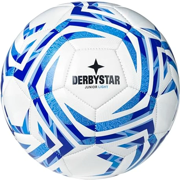Derbystar Kinder Fußball Junior Light v25, Maschinengenähter Freizeitball, ca. 350g, 100% Polyurethan – Bild 1