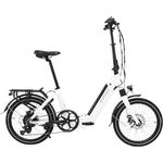 AsVIVA StadtFalter E-Bike Faltrad B13 mit 36V 15,6Ah Li-Ion Akku, 100 km Reichweite, Scheibenbremsen, weiß