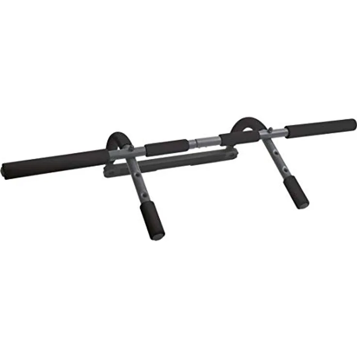 Schildkröt Breite Multifunktions-Türreck 4 in 1, max. 100 kg, Schwarz-Grau 960142, Einheitsgröße, Klimmzugstange mit Schaumstoffgriffen