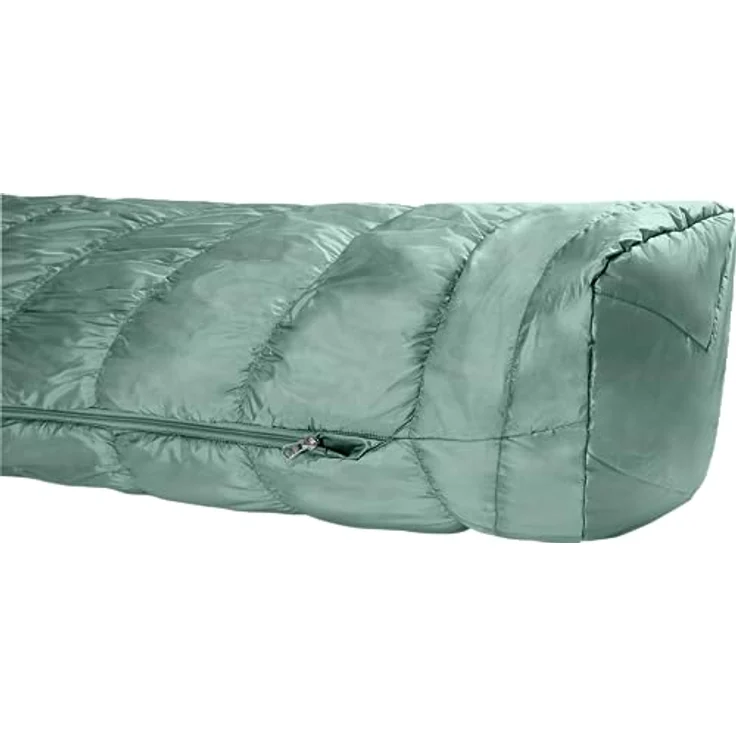 deuter Exosphere +4° EL - Extra Long Kunstfaserschlafsack 2023, sage-paprika - Perfekte Isolation, Thermo Stretch Comfort, Kompressionssack – Bild 4