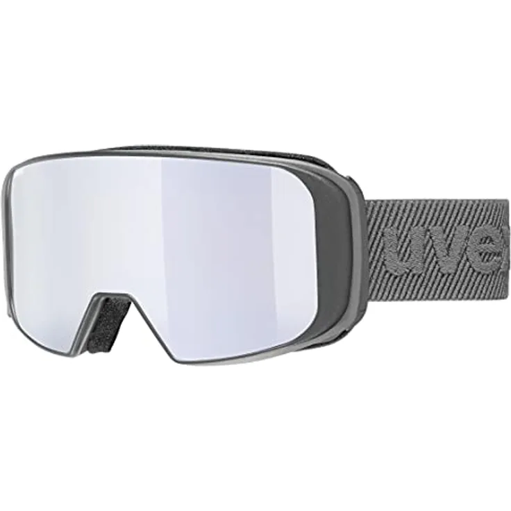Uvex saga TO - Skibrille mit Wechselscheibe, zugfreie Rahmenbelüftung - rhino matt/silver-LGL clear - one size