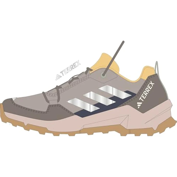 adidas Terrex AX4r, Kinder Laufschuh in braun mit dämpfender Zwischensohle und griffiger Traxion Außensohle, aus recycelten Materialien – Bild 10