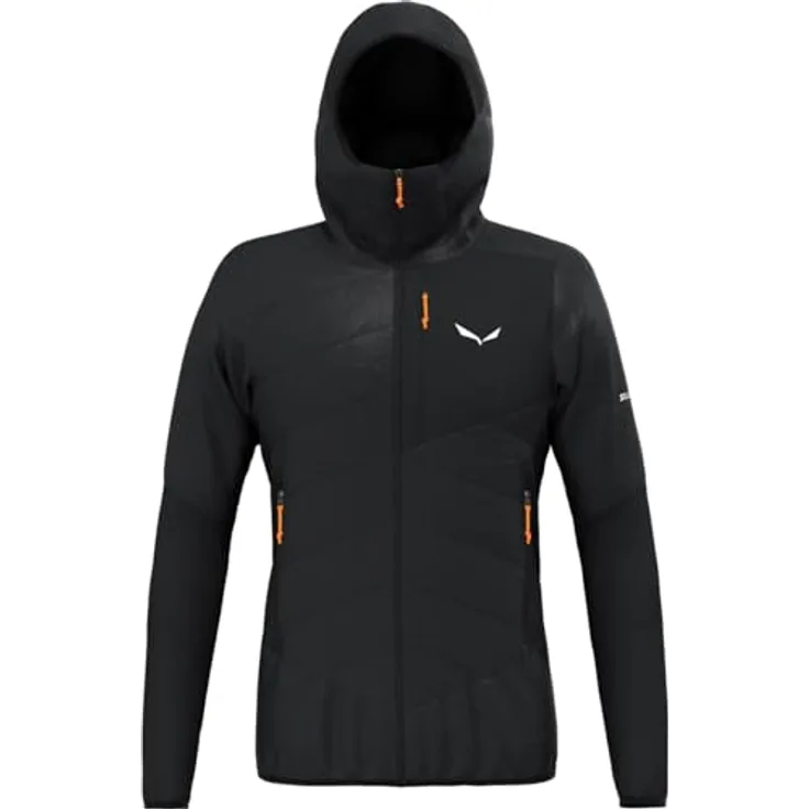 Salewa ORTLES HYB TWR JACKET M, Hybridjacke Herren, wasserabweisend, TIROL WOOL®-Füllung, schwarz, Größe 52