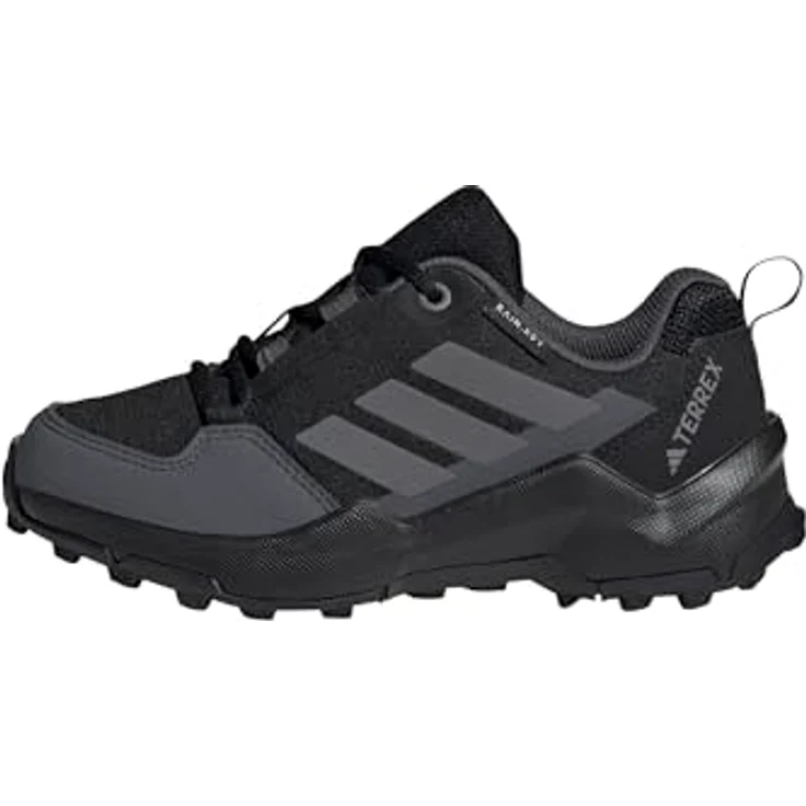 adidas JI0917, Laufschuhe für Jungen mit wasserdichtem Obermaterial und dämpfender EVA-Zwischensohle, schwarz – Bild 1