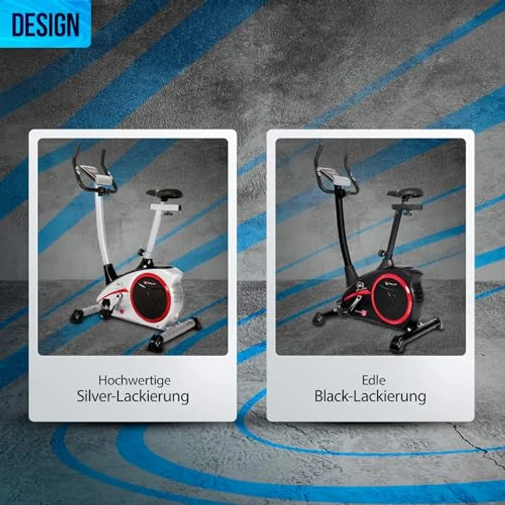 Christopeit Ergometer AL 2 S Digital, Heimtrainer Fahrrad bis 150kg, 24 Widerstandsstufen, 9kg Magnet-Bremssystem, leise, Soft-Touch-Computer, Handpulssensoren, Tablet-Halterung, schwarz, Kinomap – Bild 4