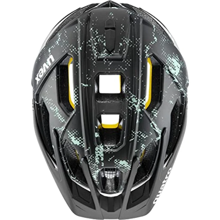 Uvex Quatro cc MIPS MTB-Helm, 52-57 cm, 17 Belüftungen, waschbar, Kameraadapter, Black-Jade Matt – Bild 5