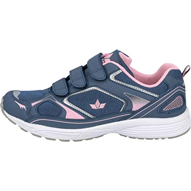 Lico Silas V, Damen Laufschuhe mit atmungsaktivem Nylon-Obermaterial, drei Klettverschlüssen, auswechselbarem Fußbett, grau – Bild 2