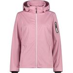 CMP Damen Funktionsjacke 36040-42, leichte Softshelljacke mit abnehmbarer Kapuze, winddicht und wasserdicht, FARD MEL