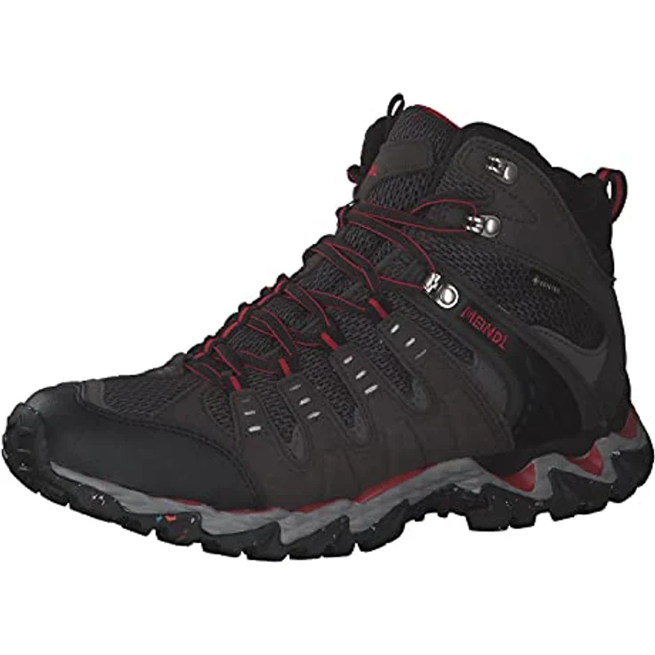 Meindl Respond Mid II GTX, Leichte Wanderschuhe mit Gummiprofilsohle, Schwarz – Bild 1