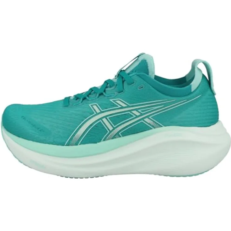 ASICS GEL-NIMBUS 27, Laufschuhe mit Gel-Technologie, Wave Teal/Illuminate Mint, Größe 38