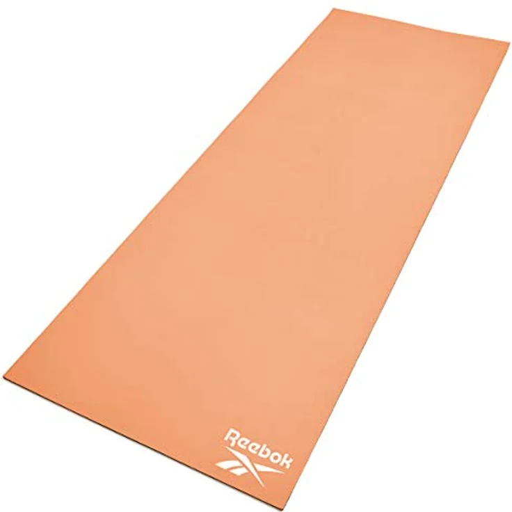Reebok Wendbare Yoga-Matte - 6mm, rutschfest und aufrollbar mit integriertem Trageriemen – Bild 3