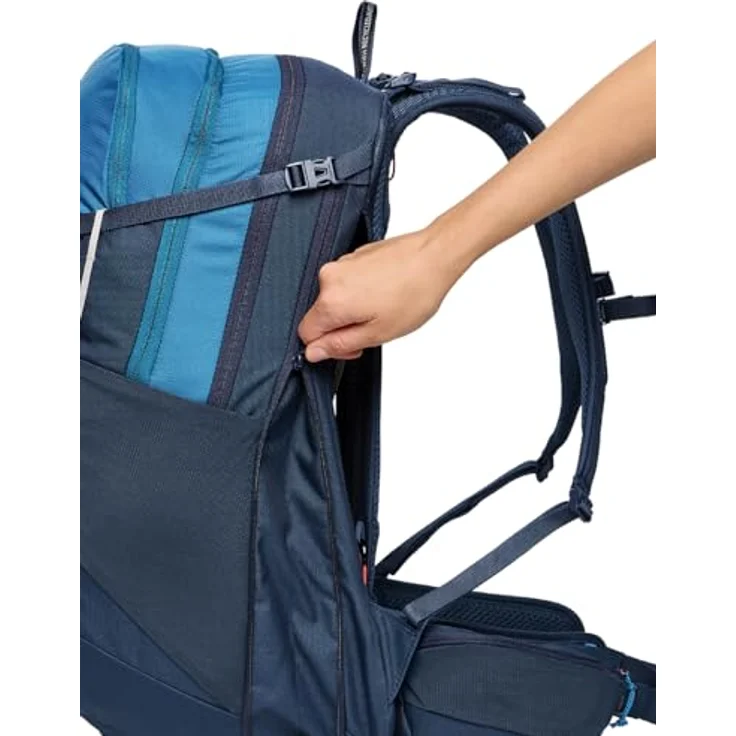 Vaude Wizard Wanderrucksack, 51 cm, blau, 100% Polyamid, kompaktes Design – Bild 4