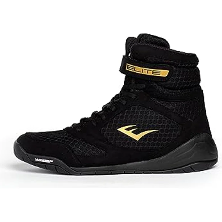 Everlast Elite 2 Boxing Shoes, Boxschuhe in Schwarz, EU 46 mit optimalem Grip und atmungsaktivem Material – Bild 1