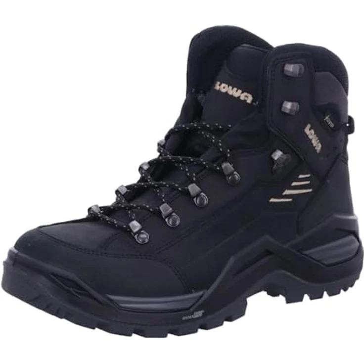 Lowa Renegade Evo GTX Mid, Herren Wanderschuhe mit Gore-Tex-Membran und Vibram-Sohle, Schwarz, Größe 46.5 – Bild 1
