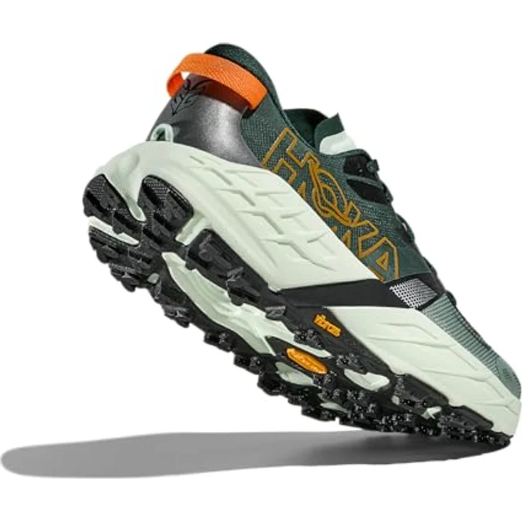 HOKA Speedgoat 7 Herren Trailrunning Schuhe, grün, EU 46 2/3, optimaler Grip, reaktive Dämpfung, Vibram®-Megagrip-Laufsohle, leichtes, atmungsaktives Obermaterial – Bild 8