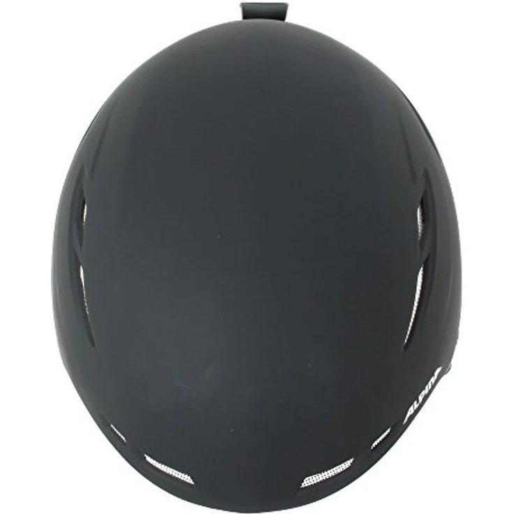 ALPINA SPORTS Biom In-Mold Skihelm, matt schwarz, für Kopfumfänge 54 - 58 cm, S, leicht und robust mit abnehmbaren Ohrenschützern – Bild 6