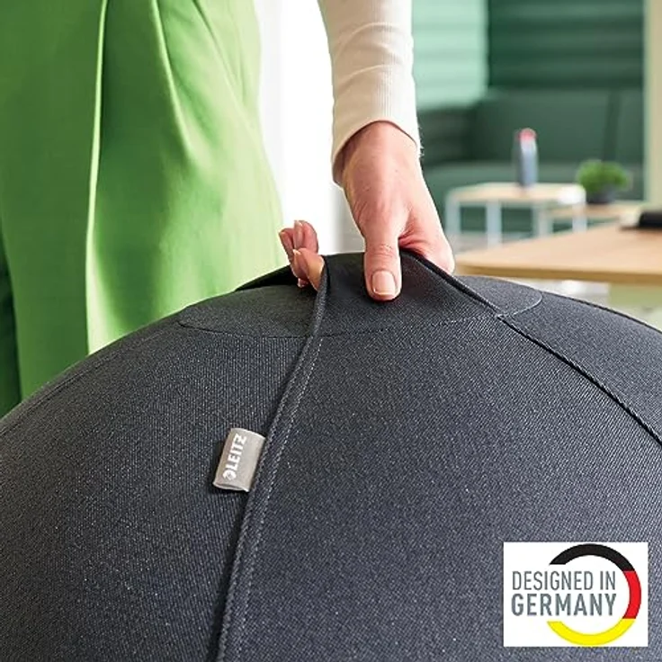 Leitz Ergo Active Gymnastikball, 55 cm, ergonomisch, anti-Wegroll-Design, TÜV-zertifiziert – Bild 3