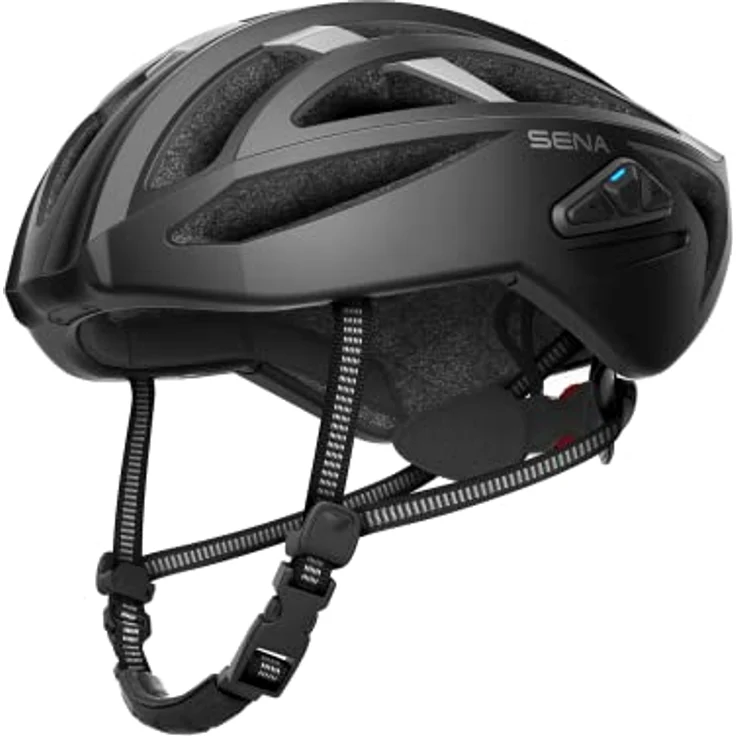Sena R2 EVO matt schwarz Größe M Rennrad Smart Helm – Bild 2